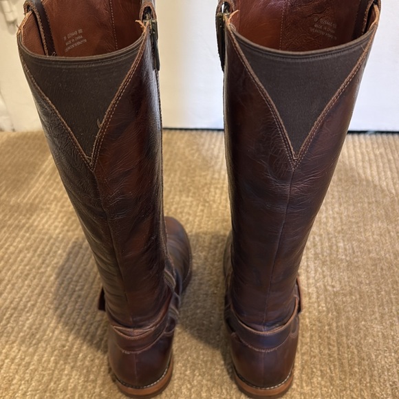 Cole Haan Distressed Patent Leather Boots - Picture 3 of 11